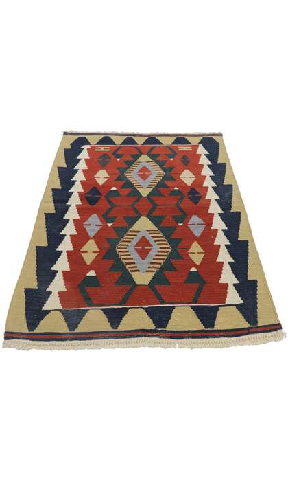 3 x 4 Vintage Persian Shiraz Kilim Rug 77839