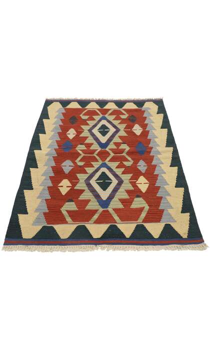 3 x 4 Vintage Persian Shiraz Kilim Rug 77840