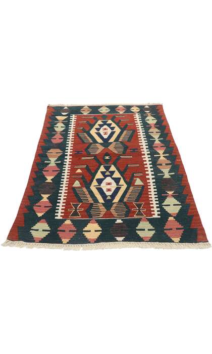 3 x 4 Vintage Persian Shiraz Kilim Rug 77843