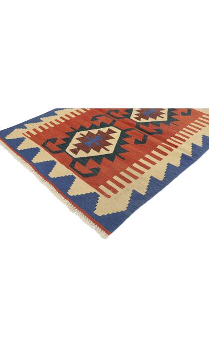 3 x 4 Vintage Persian Shiraz Kilim Rug 77844