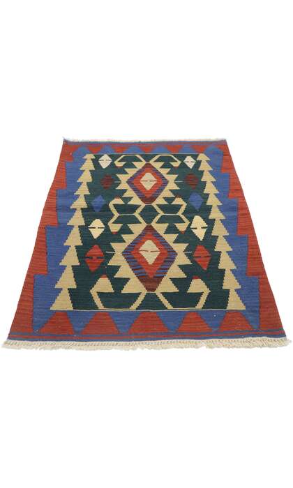 3 x 4 Vintage Persian Shiraz Kilim Rug 77848