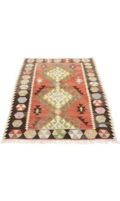 3 x 4 Vintage Persian Shiraz Kilim Rug 77850