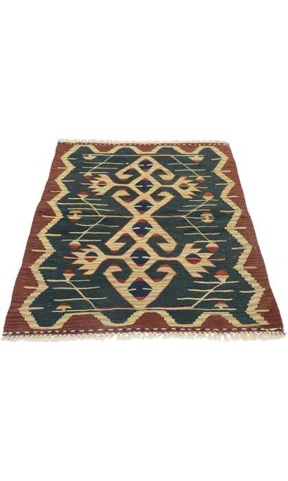 3 x 4 Vintage Persian Shiraz Kilim Rug 77851