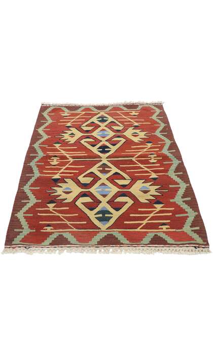 3 x 4 Vintage Persian Shiraz Kilim Rug 77853