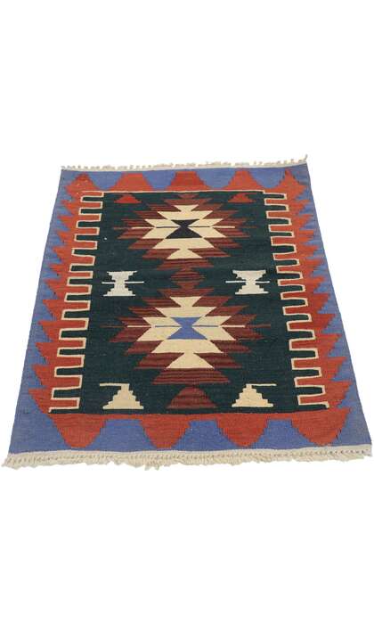 2 x 3 Vintage Persian Shiraz Kilim Rug 77857