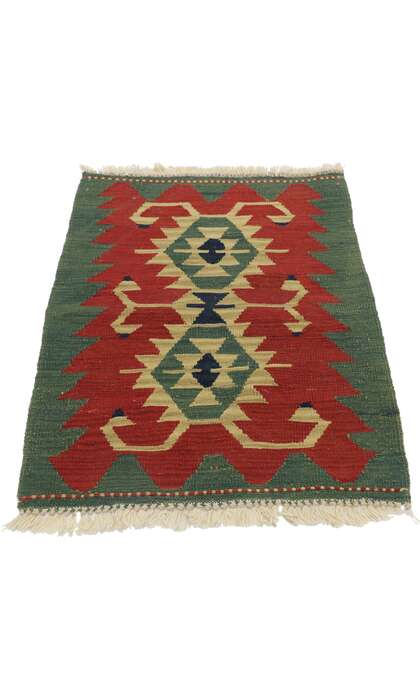 2 x 3 Vintage Persian Shiraz Kilim Rug 77860