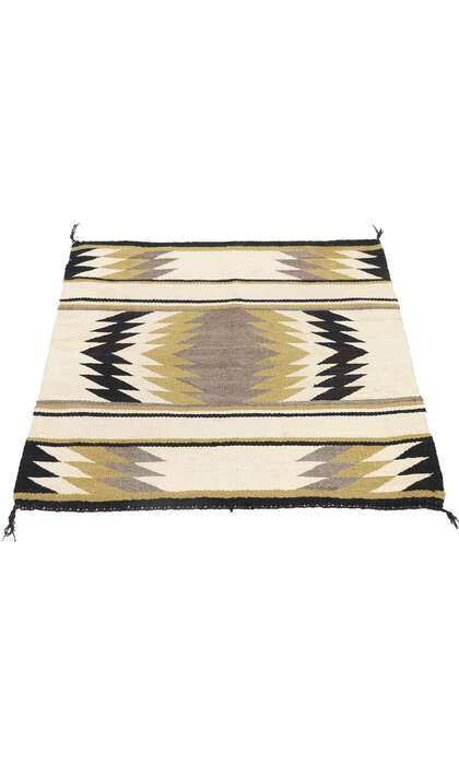 3 x 3 Vintage Navajo Eye Dazzler Rug 77872