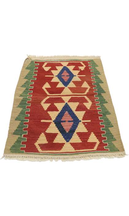 2 x 3 Vintage Persian Shiraz Kilim Rug 77877