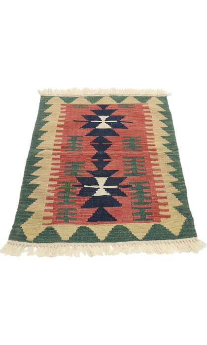 2 x 3 Vintage Persian Shiraz Kilim Rug 77878