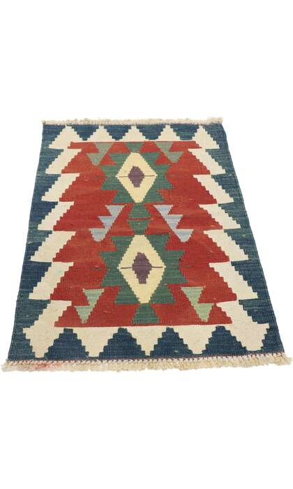 2 x 3 Vintage Persian Shiraz Kilim Rug 77879