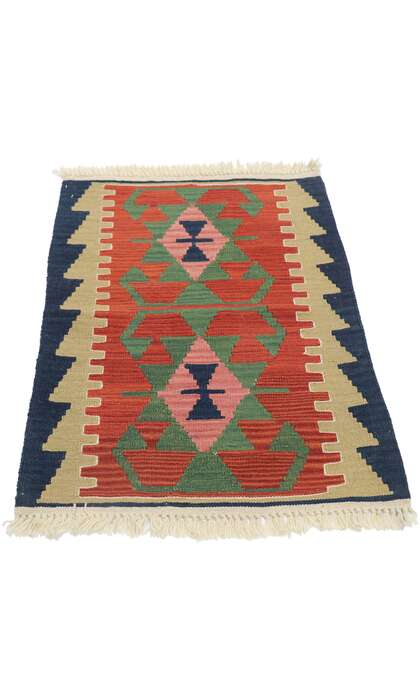 2 x 3 Vintage Persian Shiraz Kilim Rug 77880