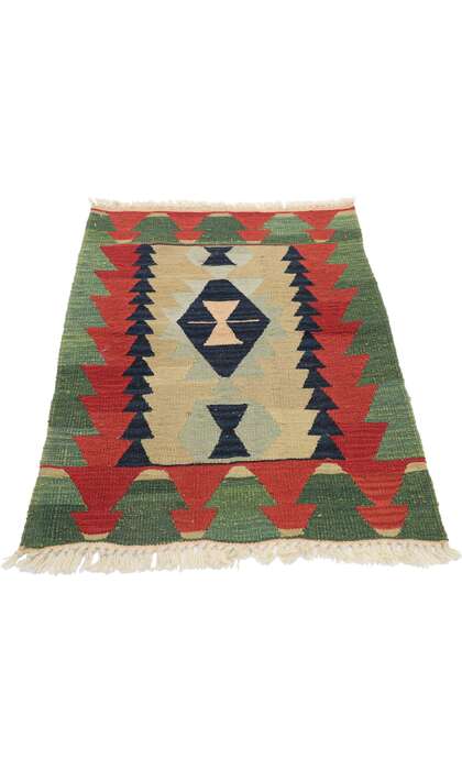 2 x 3 Vintage Persian Shiraz Kilim Rug 77884