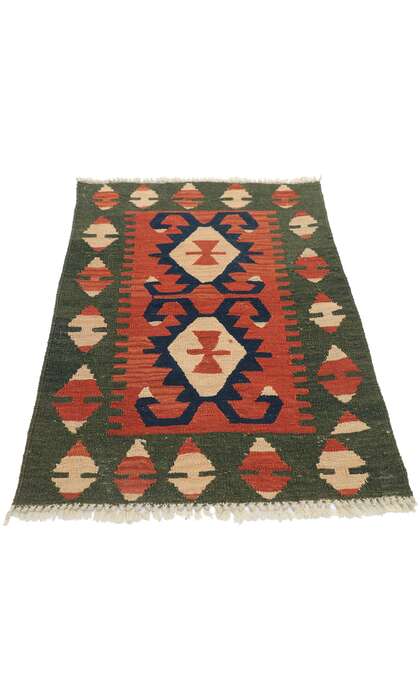 2 x 3 Vintage Persian Shiraz Kilim Rug 77889