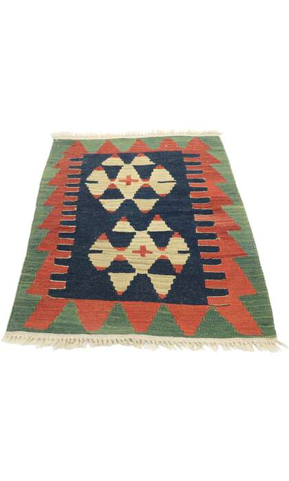 2 x 3 Vintage Persian Shiraz Kilim Rug 77891