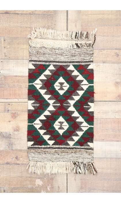 2 x 3 Vintage Persian Shiraz Kilim Rug 77896