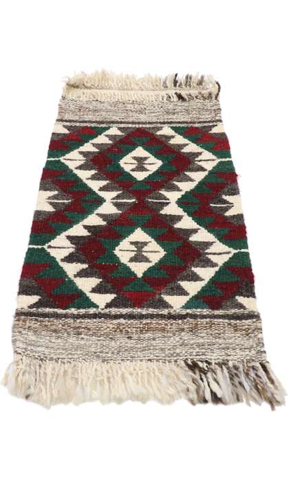 2 x 3 Vintage Persian Shiraz Kilim Rug 77896