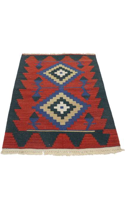 2 x 3 Vintage Persian Shiraz Kilim Rug 77898