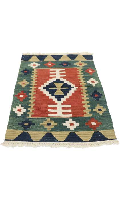 2 x 3 Vintage Persian Shiraz Kilim Rug 77901