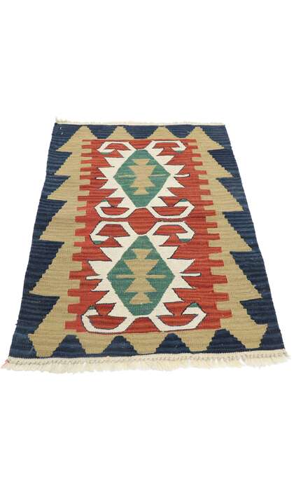 2 x 3 Vintage Persian Shiraz Kilim Rug 77903