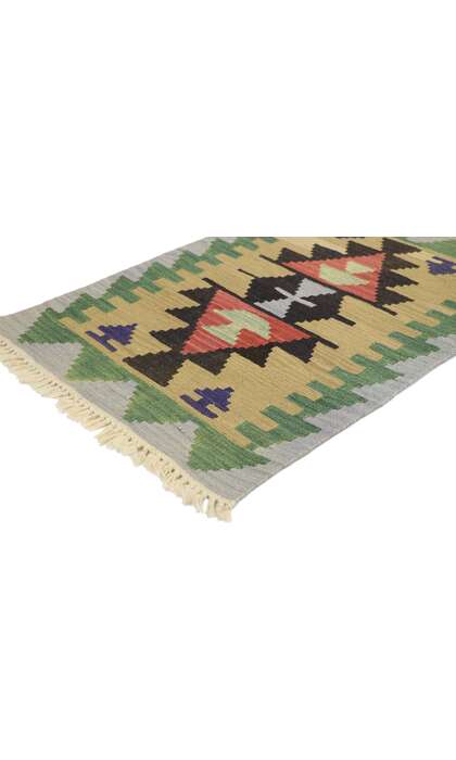 2 x 3 Vintage Persian Shiraz Kilim Rug 77906