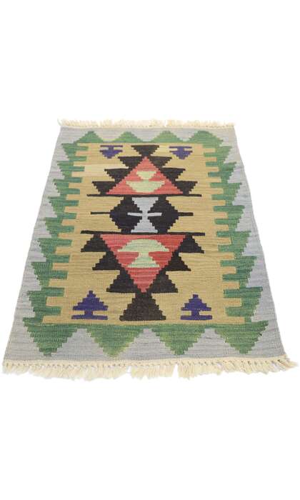 2 x 3 Vintage Persian Shiraz Kilim Rug 77906