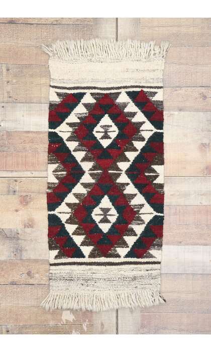 2 x 3 Vintage Persian Shiraz Kilim Rug 77908
