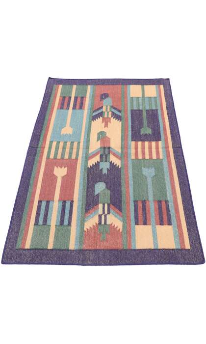 2 x 3 Vintage Indian Dhurrie Rug 77912