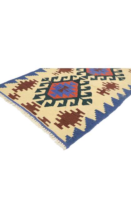 3 x 4 Vintage Persian Shiraz Kilim Rug 77916