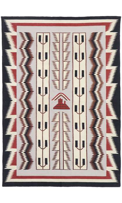 6 x 9 Vintage Maramures Romanian Kilim Rug 77922