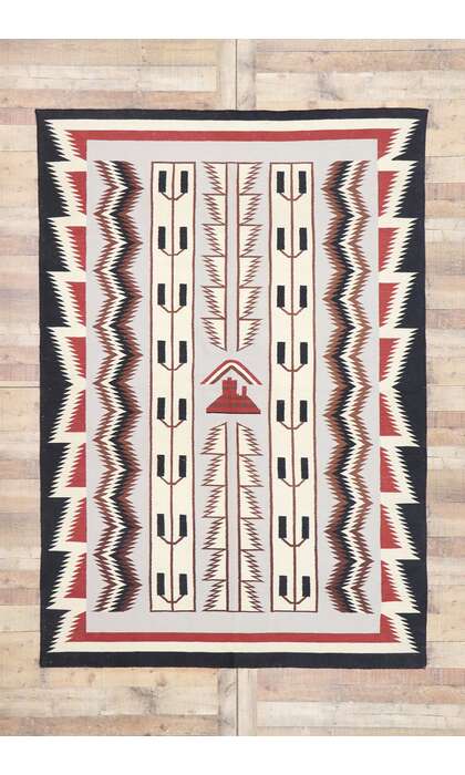 6 x 9 Vintage Maramures Romanian Kilim Rug 77922