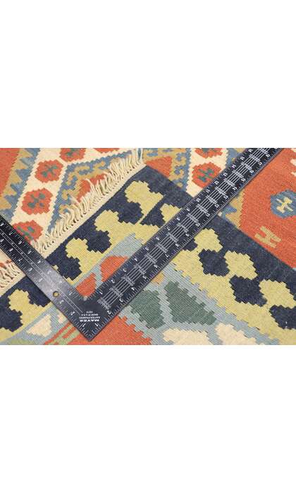 4 x 10 Vintage Persian Shiraz Kilim Runner 77925