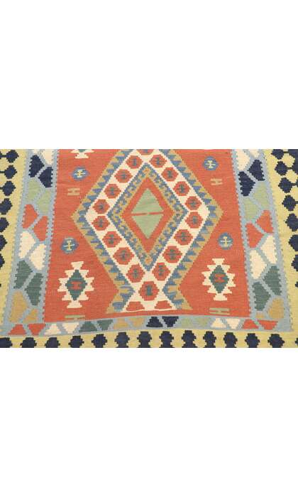 4 x 10 Vintage Persian Shiraz Kilim Runner 77925