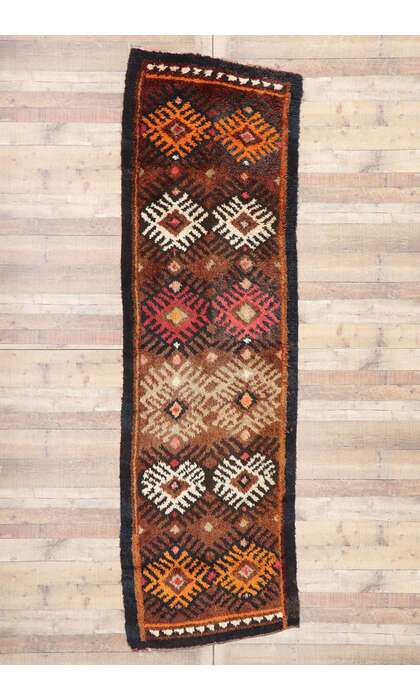 3 x 11 Antique Persian Gabbeh Runner 78073