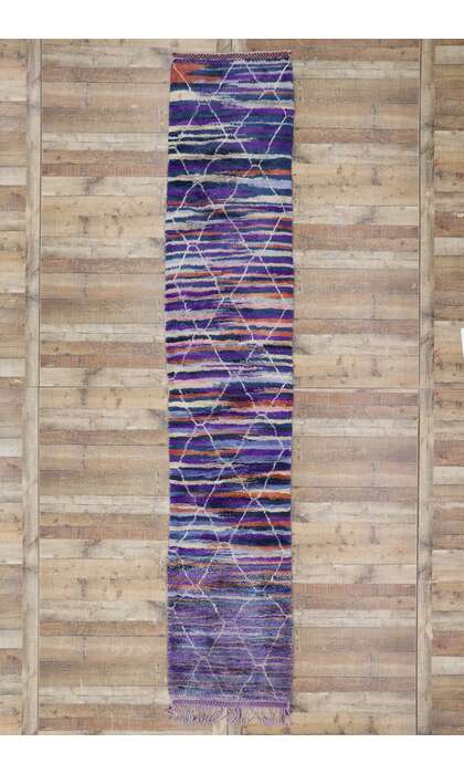 3 x 14 Colorful Beni Mrirt Moroccan Rug 21091