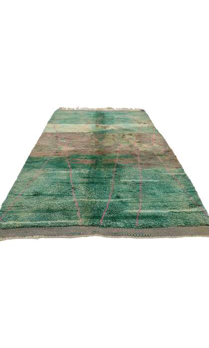 6 x 8 Green Beni Mrirt Moroccan Rug 21095