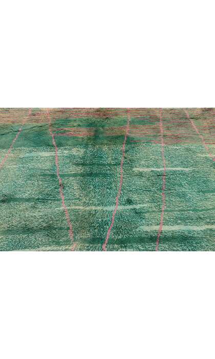 6 x 8 Green Beni Mrirt Moroccan Rug 21095