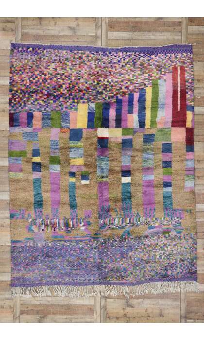 9 x 12 Modern Beni Mrirt Moroccan Rug 21099