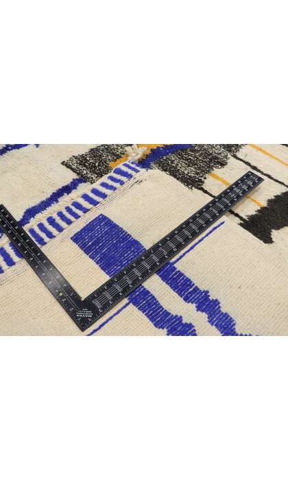 10 x 13 Modern Beni Mrirt Moroccan Rug 21116