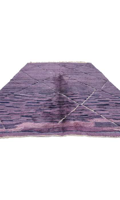 9 x 12 Modern Purple Beni Mrirt Moroccan Rug 21138