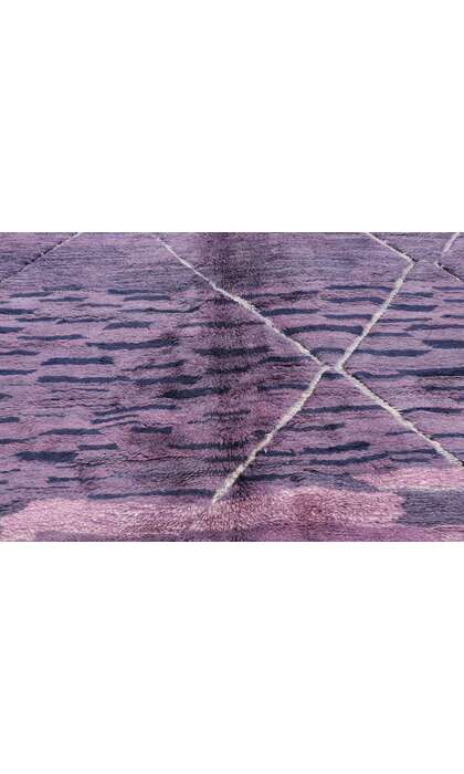 9 x 12 Modern Purple Beni Mrirt Moroccan Rug 21138