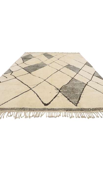 9 x 11 Modern Beni Mrirt Moroccan Rug 21157