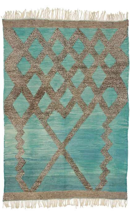8 x 12 Beni Mrirt Moroccan High-Low Rug 21162
