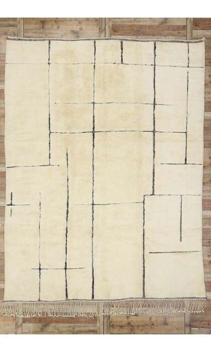 10 x 13 Modern Beni Mrirt Moroccan Rug 21163