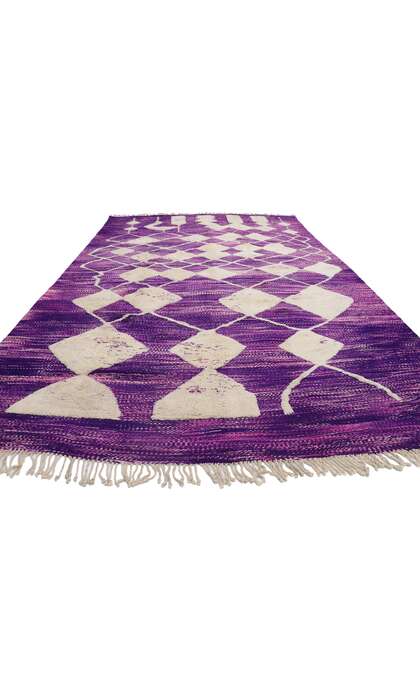 9 x 14 Purple Moroccan High-Low Rug 21164