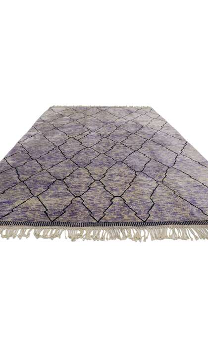 9 x 11 Modern Beni Mrirt Moroccan Rug 21177