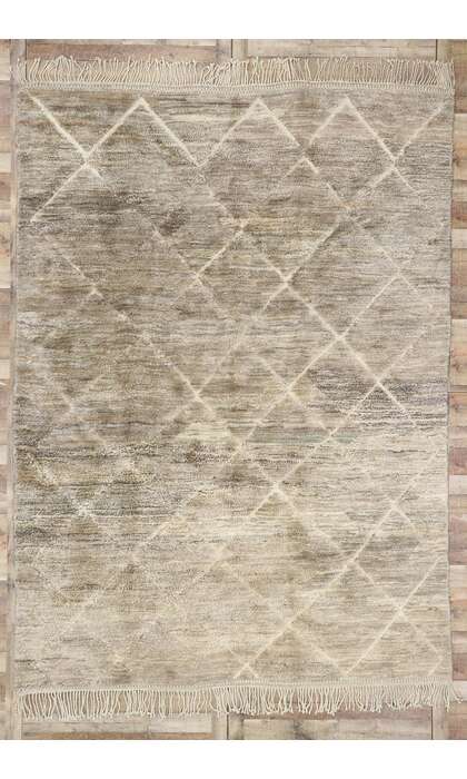 9 x 12 Modern Brown Beni Mrirt Moroccan Rug 21182