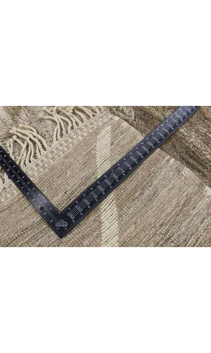 9 x 12 Modern Brown Beni Mrirt Moroccan Rug 21182