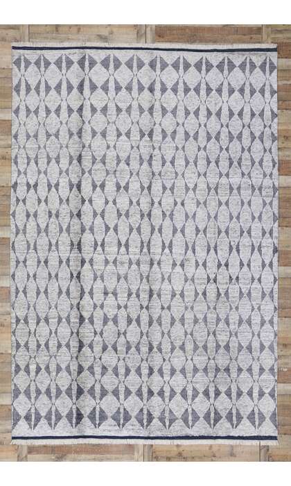 9 x 13 Gray Moroccan Rug 30354