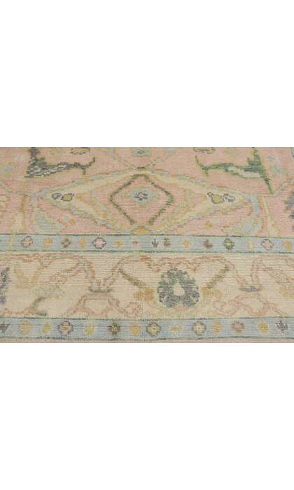 9 x 12 Pastel Pink Oushak Rug 80671