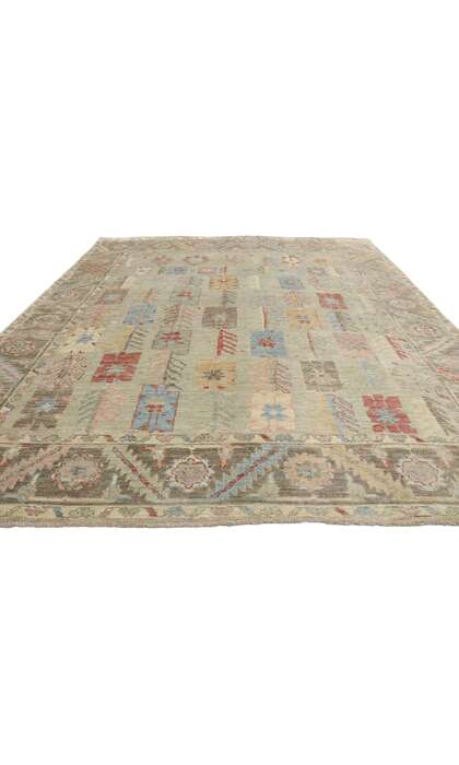 9 x 12 Vintage-Inspired Oushak Rug 80674